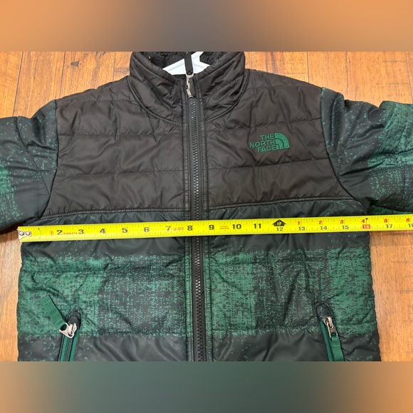 The North Face Reversible Mount Chimborazo Jacket Boys Small 7/8 Green Black - Picture 6 of 12